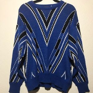 VNTG!  oversized blue sweater